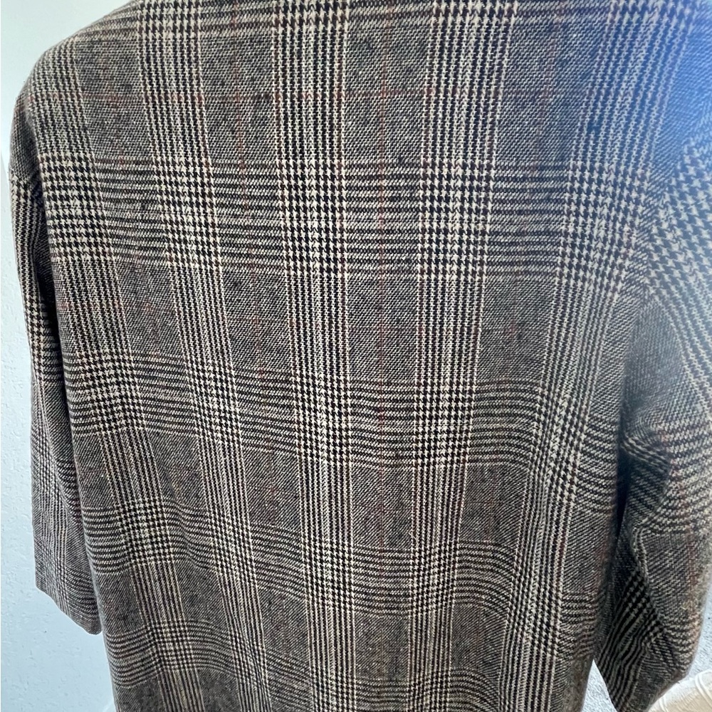 Ovi Gray Checkered Blazer Jacket - Picture 3 of 6
